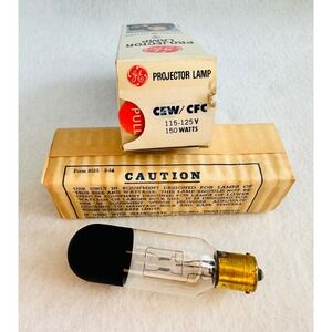 GE Projector Lamp CEW/CFC 150 Watts 115-125V Vintage‎ Bulb NOS RARE